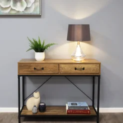 Willis Satin Nickel Glass Table Lamp