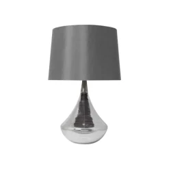Willis Satin Nickel Glass Table Lamp