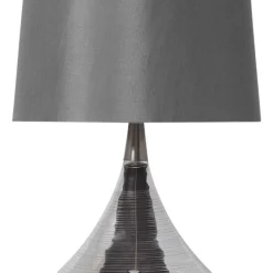 Willis Satin Nickel Glass Table Lamp