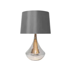 Willis Satin Nickel Glass Table Lamp
