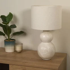 Wilmette White Ceramic Table Lamp