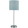 Wilson Pleated Duck Egg Blue Table Lamp