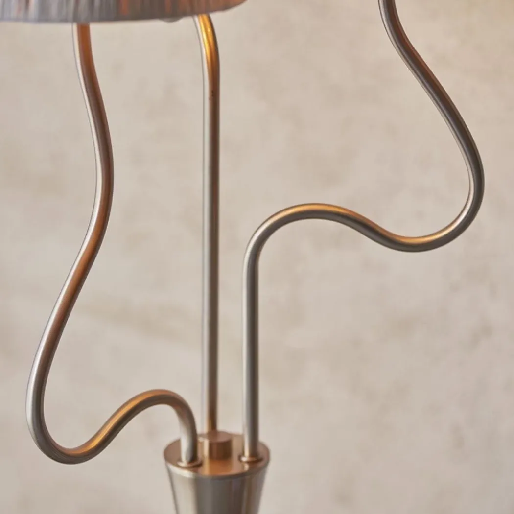 Wriggle 3 Light Brass Floor Lamp