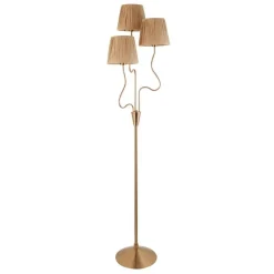 Wriggle 3 Light Brass Floor Lamp