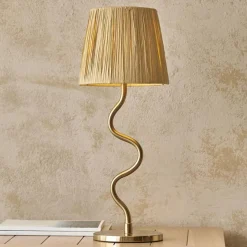 Wriggle Brass Table Lamp