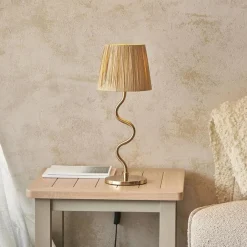 Wriggle Brass Table Lamp