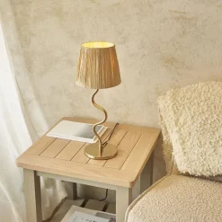 Wriggle Brass Table Lamp