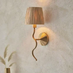 Wriggle Brass Wall Light