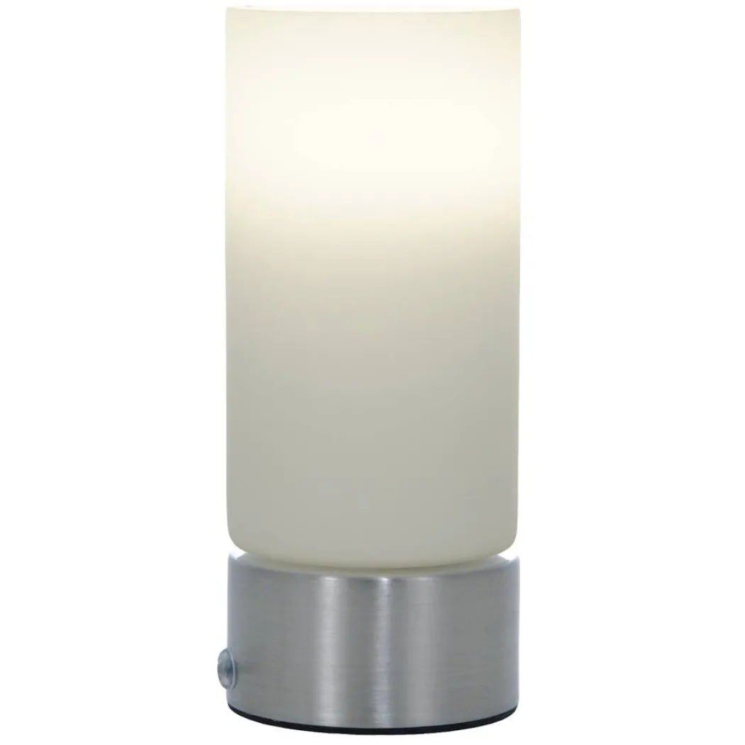 Wyoming Satin Chrome & Glass Touch Table Lamp