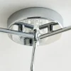Yarrow 3 Light Polished Chrome Semi Flush Ceiling Light