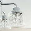 Yarrow 5 Light Polished Chrome Semi Flush Ceiling Light