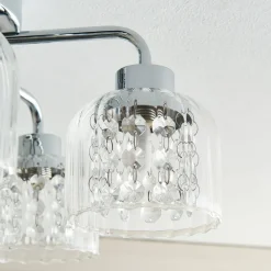 Yarrow 5 Light Polished Chrome Semi Flush Ceiling Light