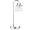 Yarrow Polished Chrome & Glass Table Lamp
