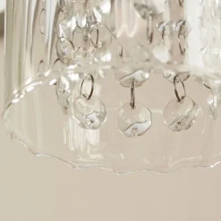 Yarrow Polished Chrome & Glass Table Lamp