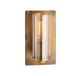 Yasmin 1 Light Brass and Champagne Wall Bracket