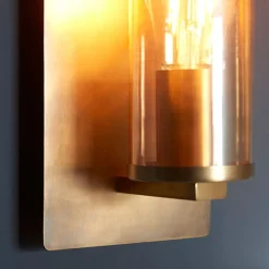 Yasmin 1 Light Brass and Champagne Wall Bracket