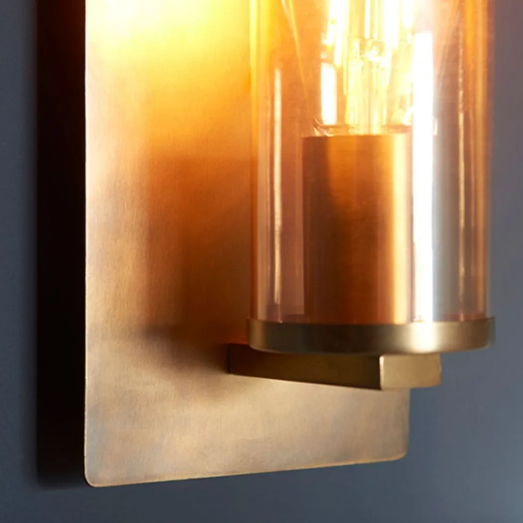 Yasmin 1 Light Brass and Champagne Wall Bracket