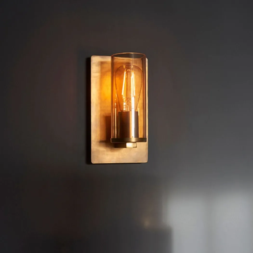 Yasmin 1 Light Brass and Champagne Wall Bracket