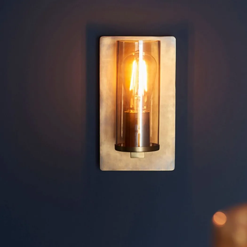 Yasmin 1 Light Brass and Champagne Wall Bracket
