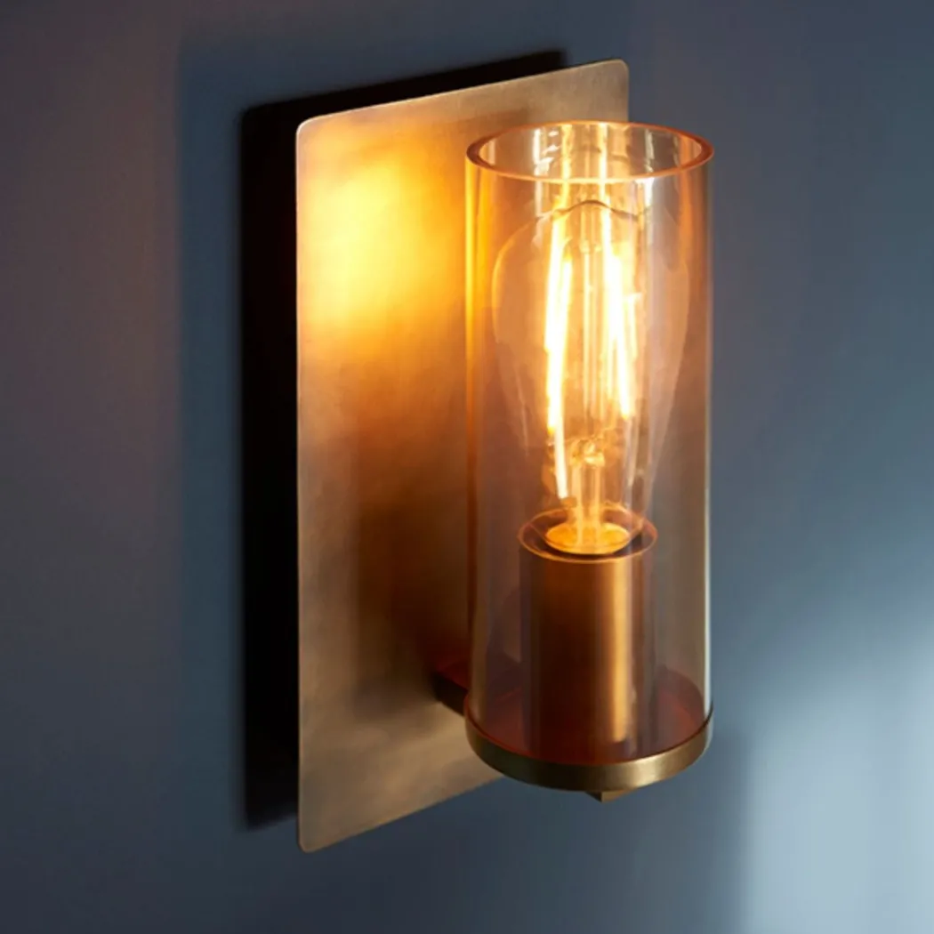 Yasmin 1 Light Brass and Champagne Wall Bracket