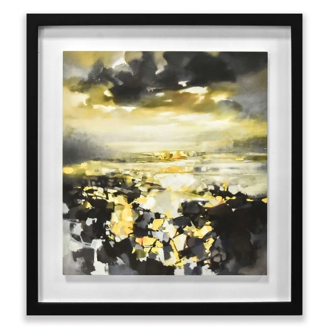 Yellow Matter Framed Wall Art 40x40