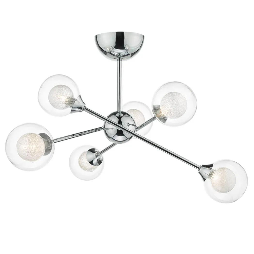 Zeke 6 Light Semi-Flush Ceiling Light