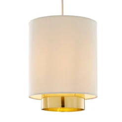 Zelina Grey and Gold Easy-Fit Pendant