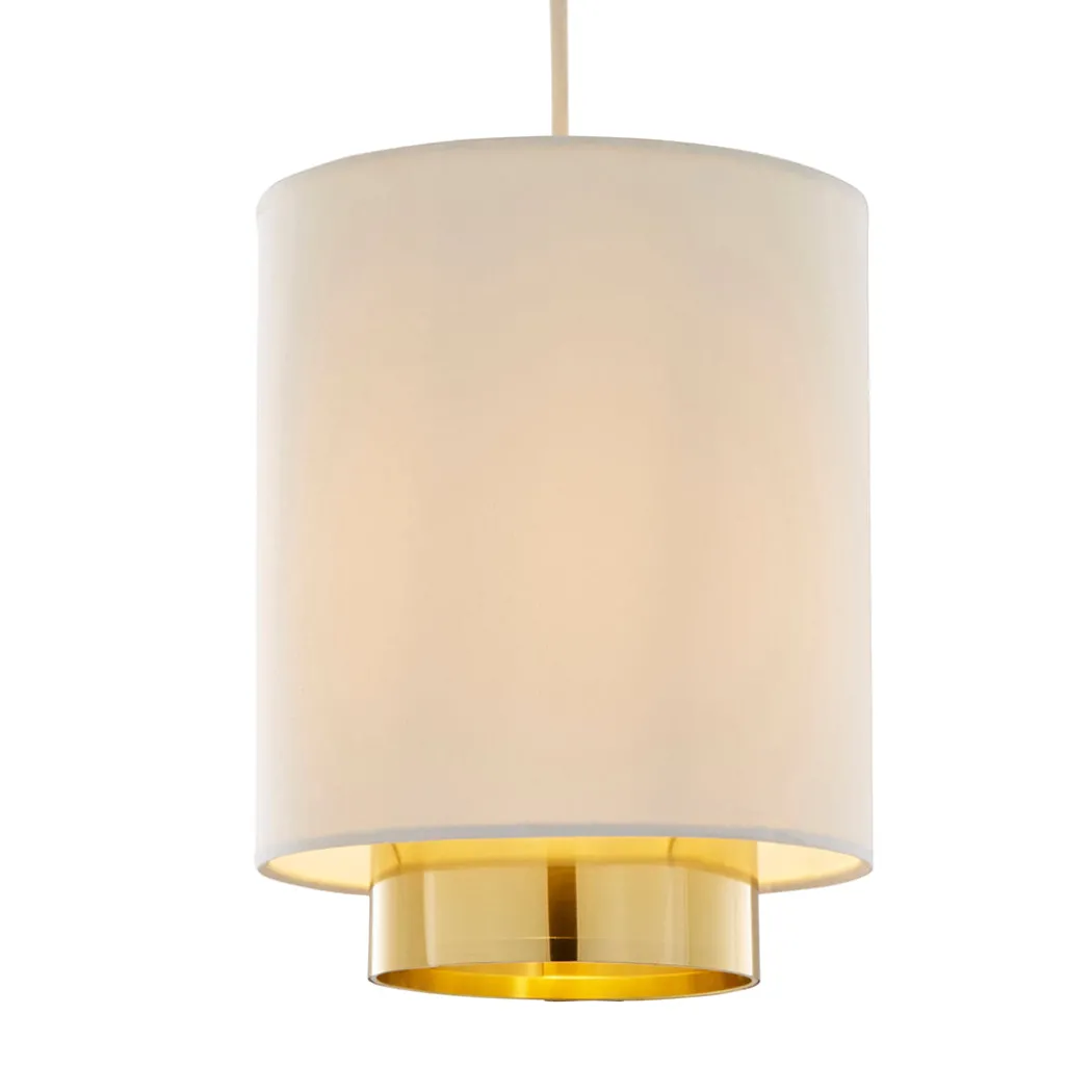 Zelina Grey and Gold Easy-Fit Pendant