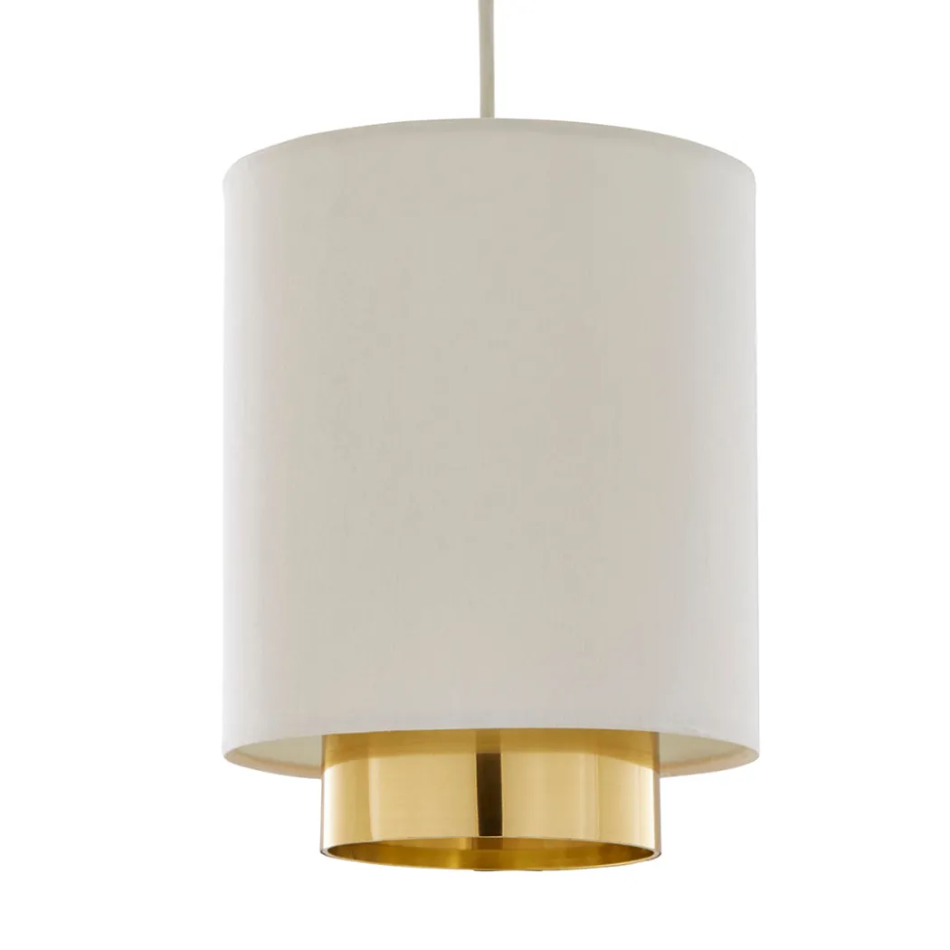 Zelina Grey and Gold Easy-Fit Pendant
