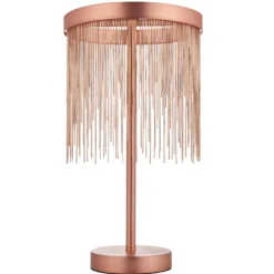 Zelma Brushed Copper LED Table Lamp