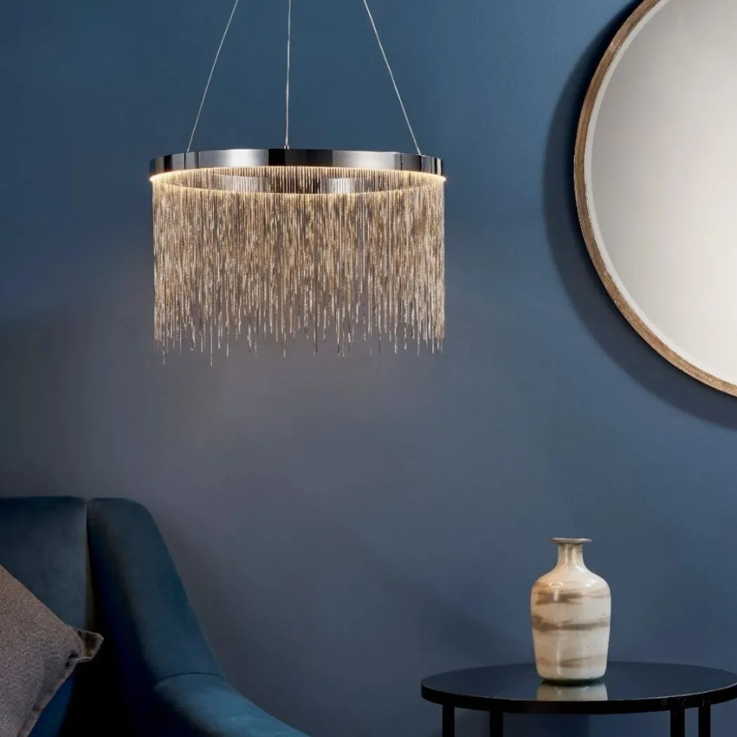 Zelma Polished Chrome LED Ceiling Pendant