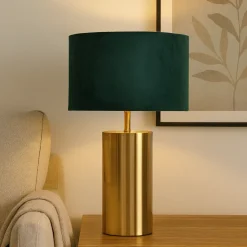 Ziva Large Dark Green Touch Table Lamp