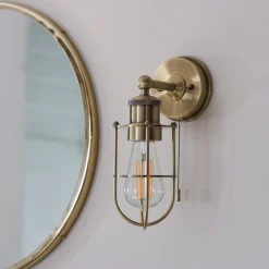 ZOFIA 1LT WALL LIGHT ANT/BR