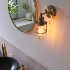 ZOFIA 1LT WALL LIGHT ANT/BR