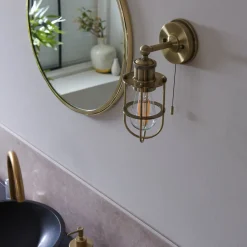 ZOFIA 1LT WALL LIGHT ANT/BR