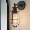 Zofia Matt Black Industrial Wall Light