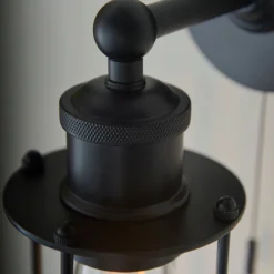 Zofia Matt Black Industrial Wall Light