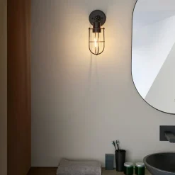 Zofia Matt Black Industrial Wall Light