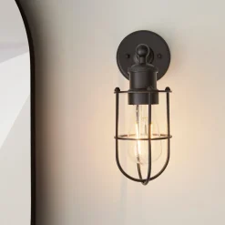 Zofia Matt Black Industrial Wall Light