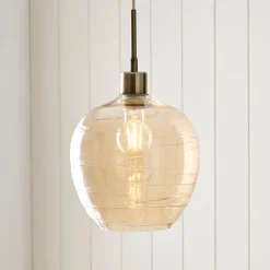 Zula 1-Light Champagne Pendant