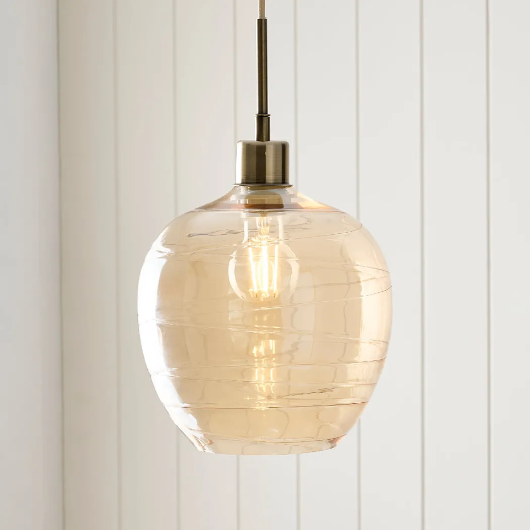 Zula 1-Light Champagne Pendant