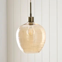 Zula 1-Light Champagne Pendant