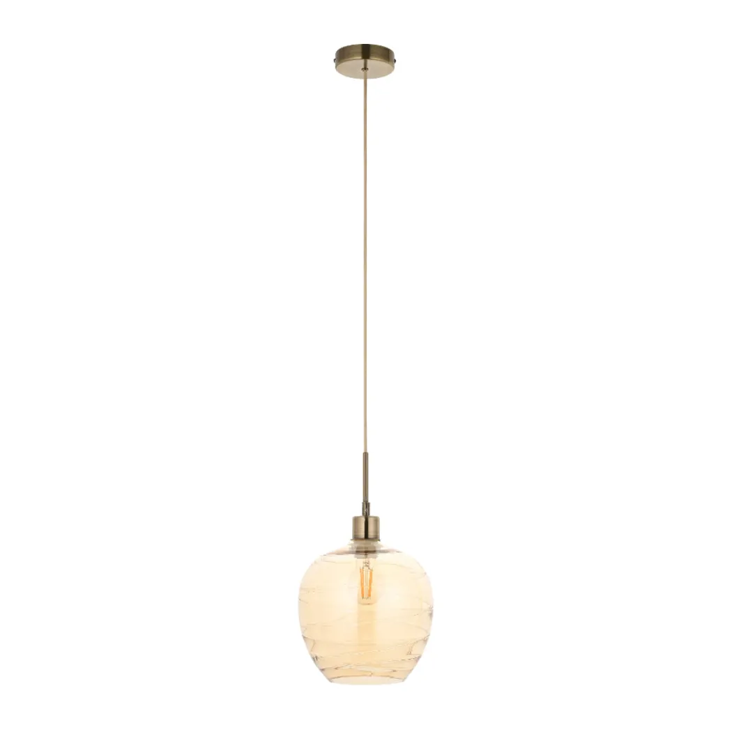 Zula 1-Light Champagne Pendant