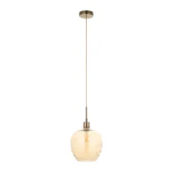 Zula 1-Light Champagne Pendant