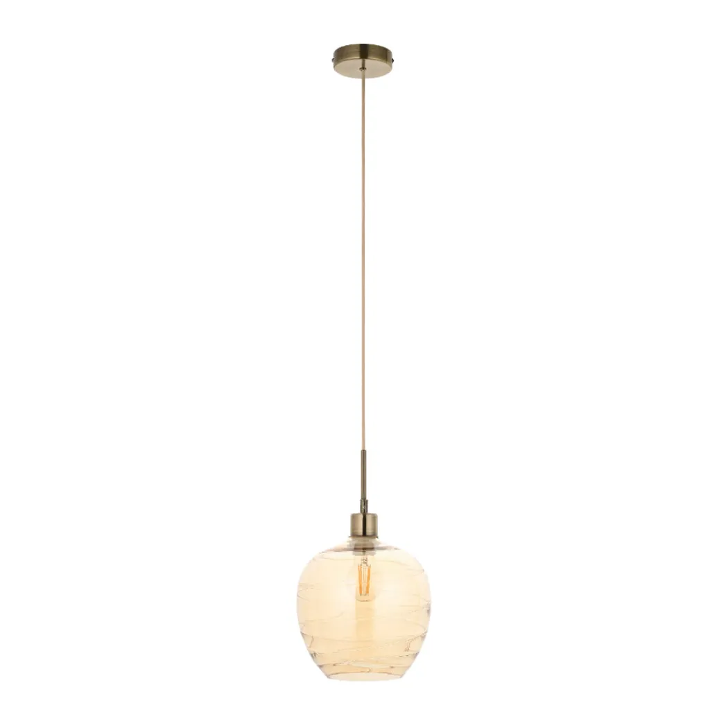 Zula 1-Light Champagne Pendant