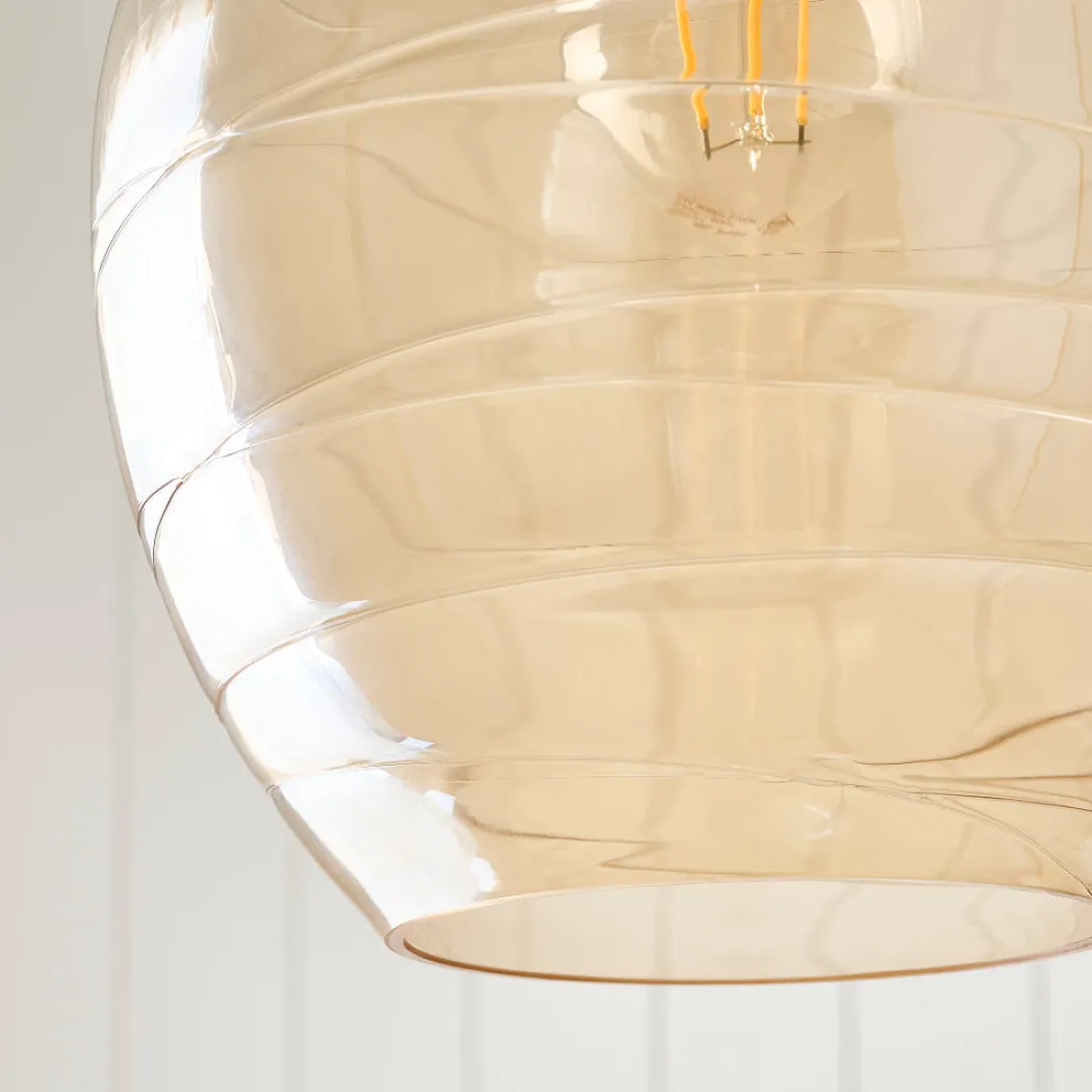 Zula 1-Light Champagne Pendant