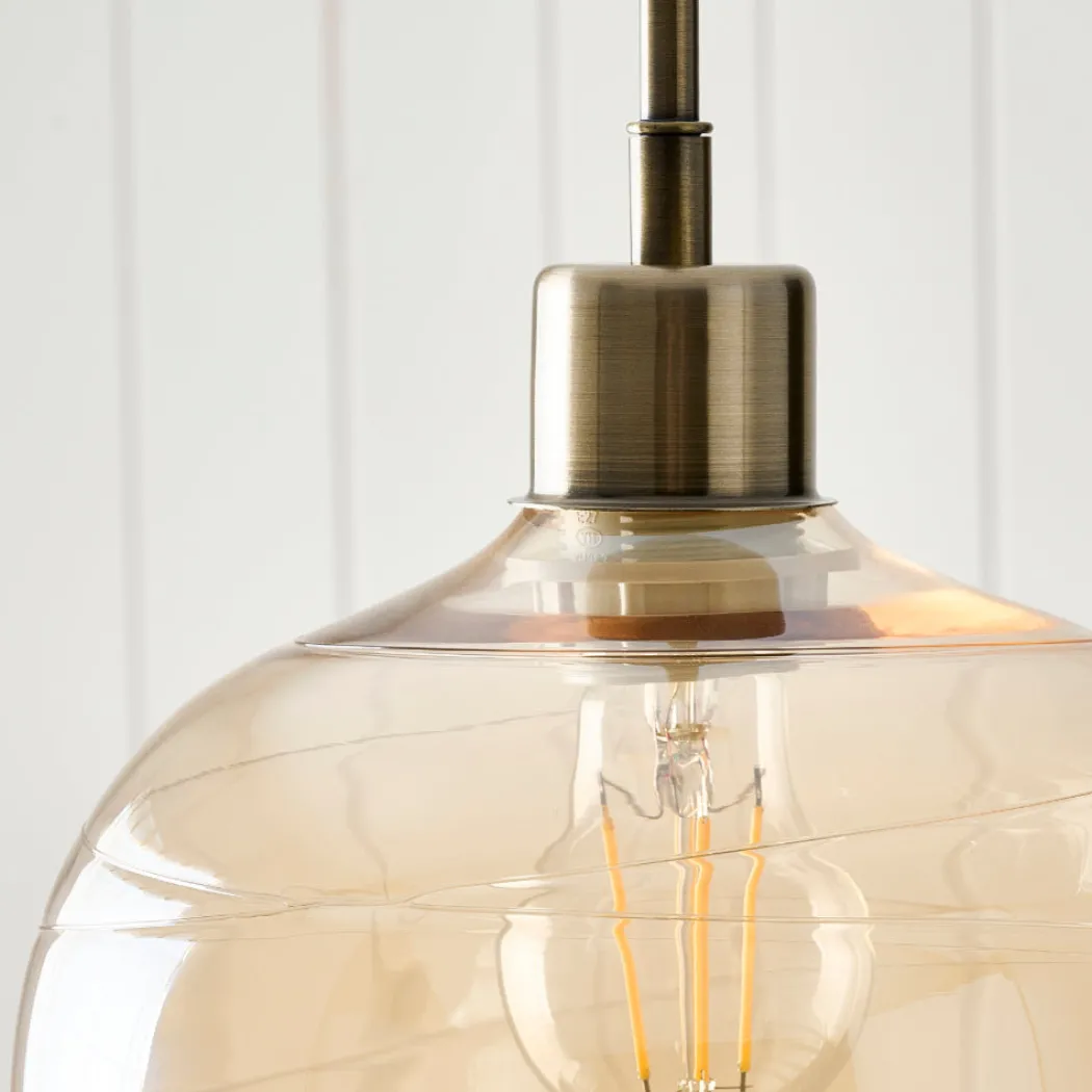 Zula 1-Light Champagne Pendant