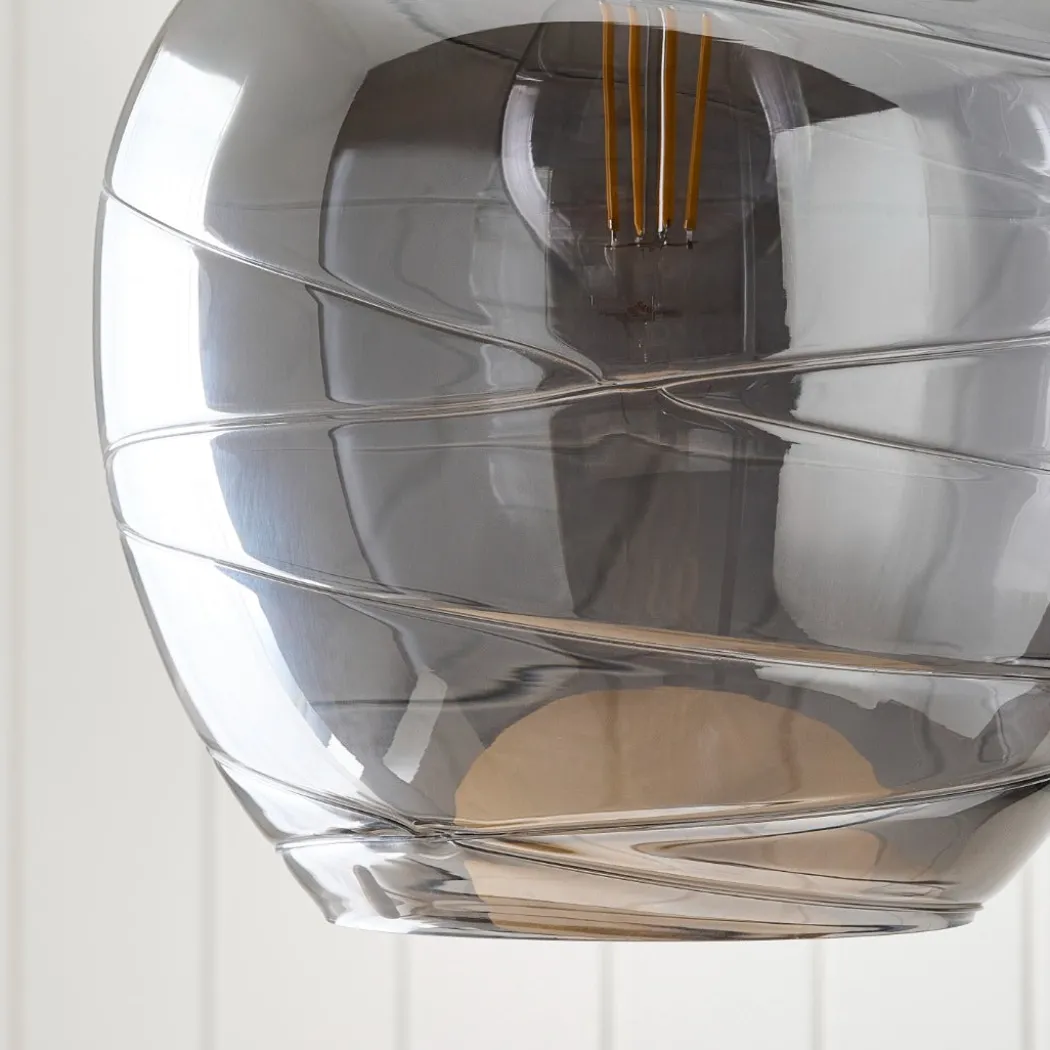 Zula 1-Light Smokey Grey Pendant