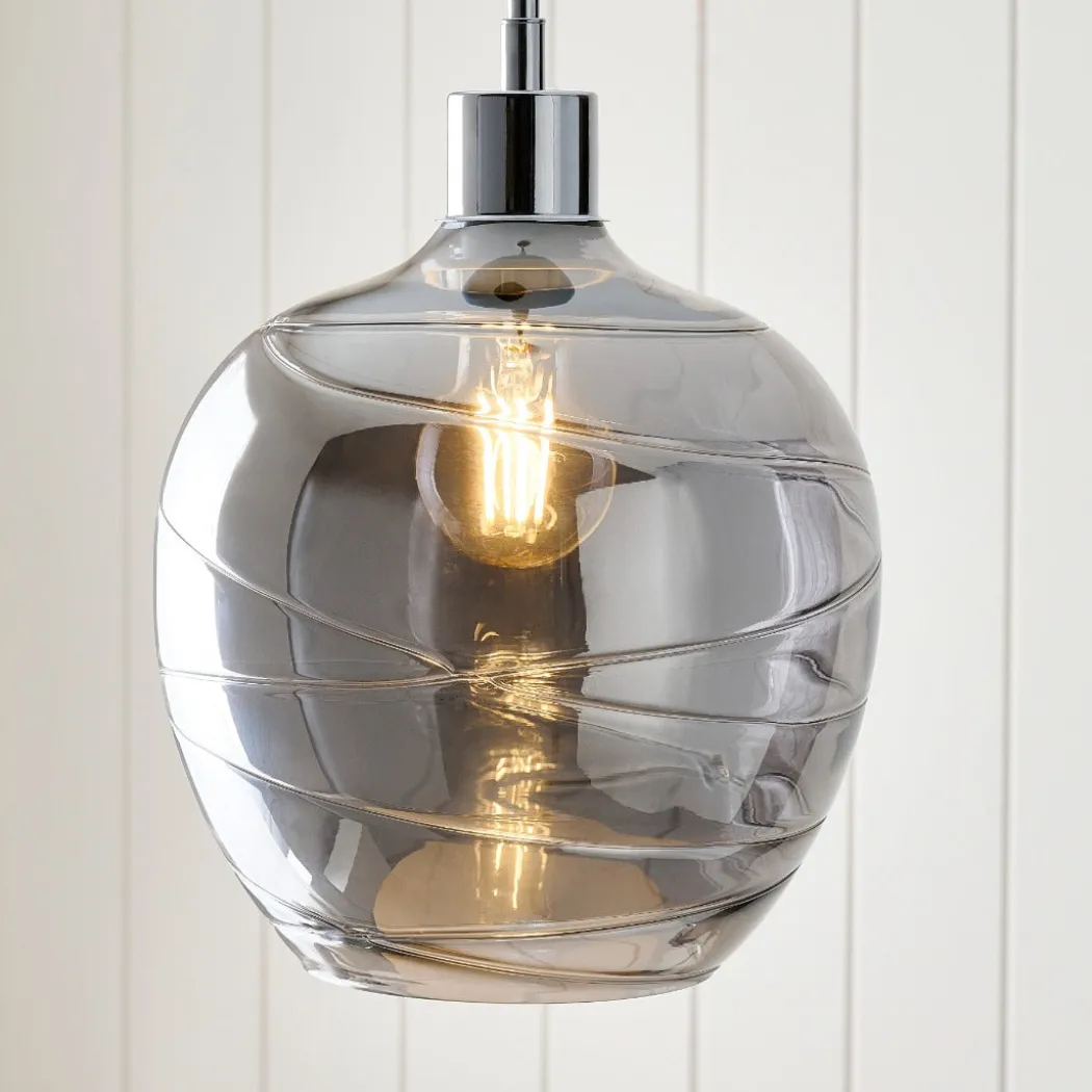 Zula 1-Light Smokey Grey Pendant
