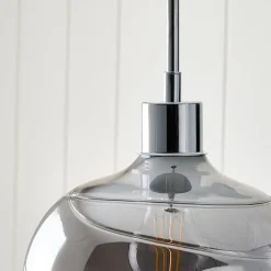 Zula 1-Light Smokey Grey Pendant